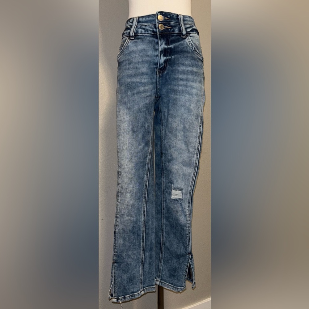 VERVET BY FLYING MONKEY Blue Straight Leg Jeans
